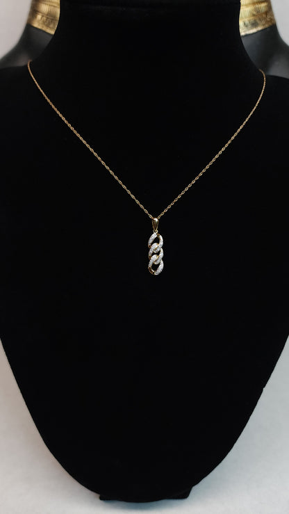 Cuban Charm & Chain Set