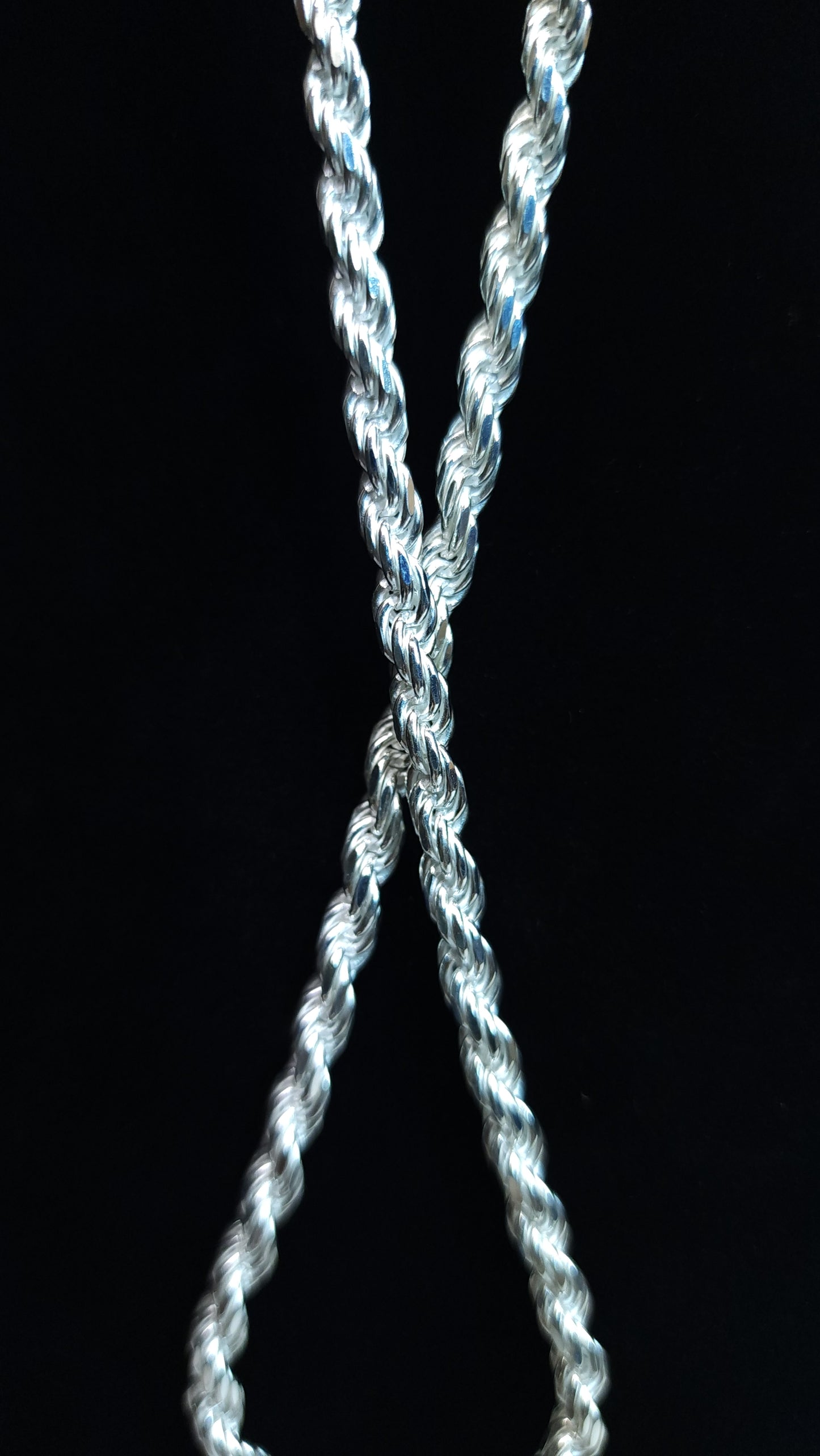 Rope Chain 925 Silver 22" 5mm